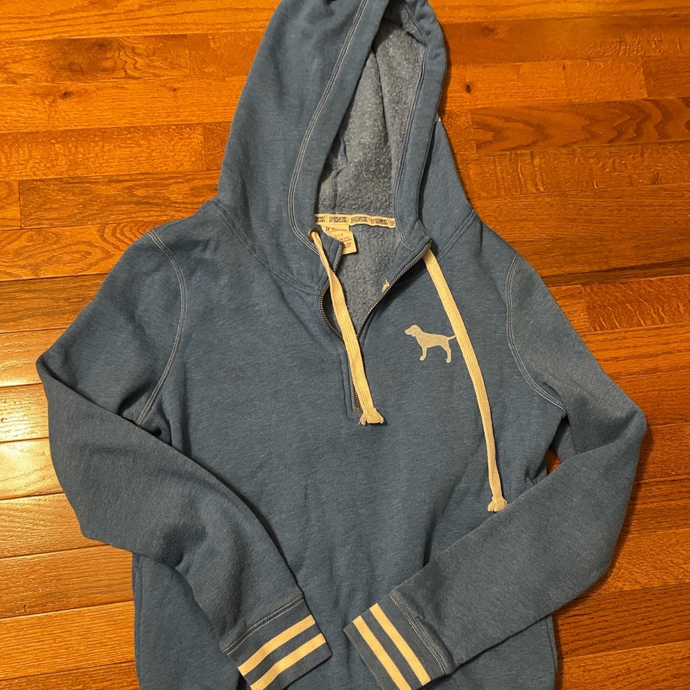 Victorias Secret Pink Quarter zip Sweatshirt